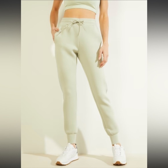 NEW DAILY RITUAL Joggers with Pockets & Drawstring Waist Parachute XXL Green NWT - Picture 13 of 13